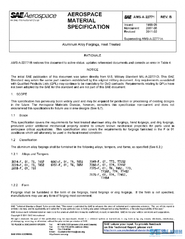 SAE AMSA22771B PDF SAE AMSA22771B PDF