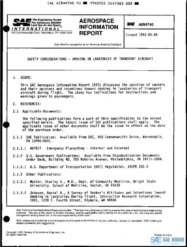 SAE AIR4740 PDF