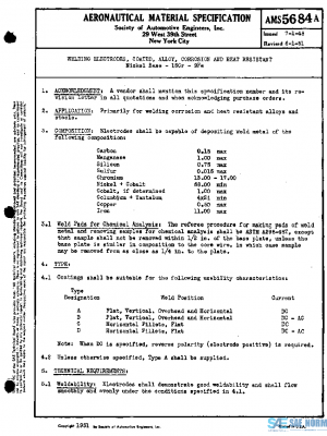 SAE AMS5684A PDF SAE AMS5684A PDF