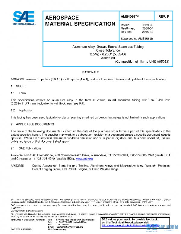 SAE AMS4069F PDF SAE AMS4069F PDF