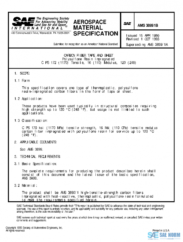 SAE AMS3899/1B PDF