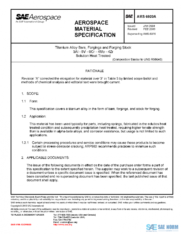 SAE AMS6920A PDF