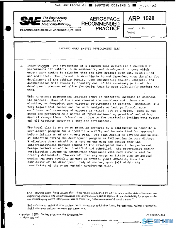 SAE ARP1598 PDF