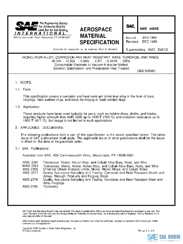 SAE AMS5661E PDF