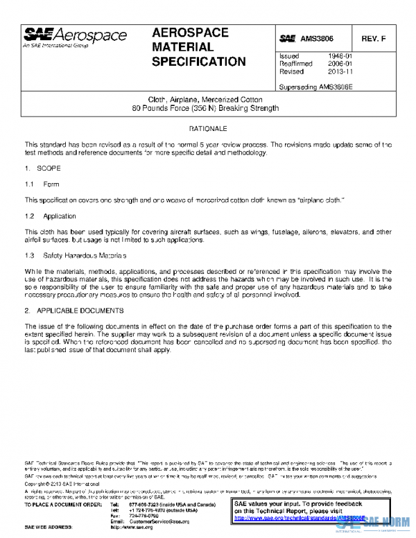 SAE AMS3806F PDF SAE AMS3806F PDF