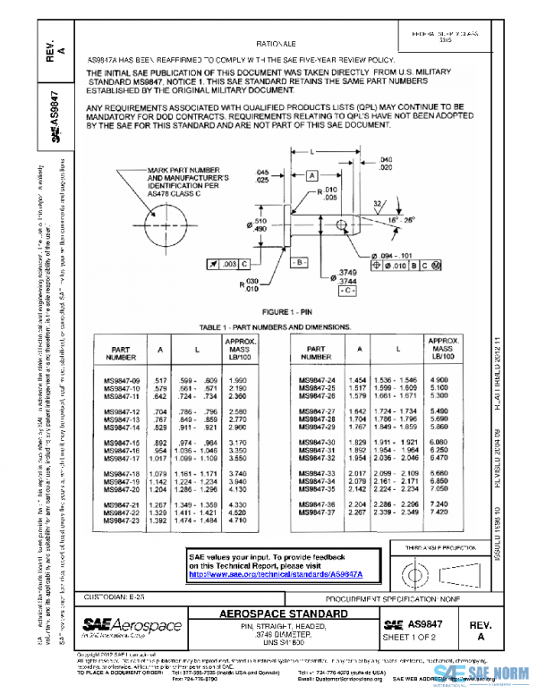 SAE AS9847A PDF SAE AS9847A PDF