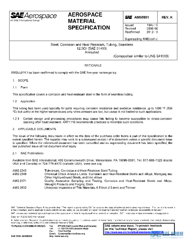 SAE AMS5591K PDF SAE AMS5591K PDF