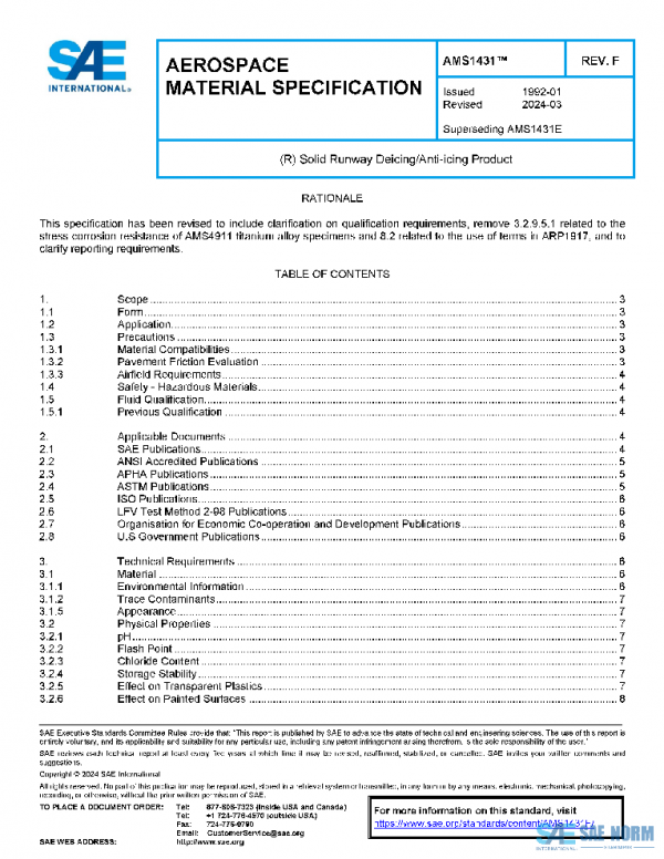 SAE AMS1431F PDF