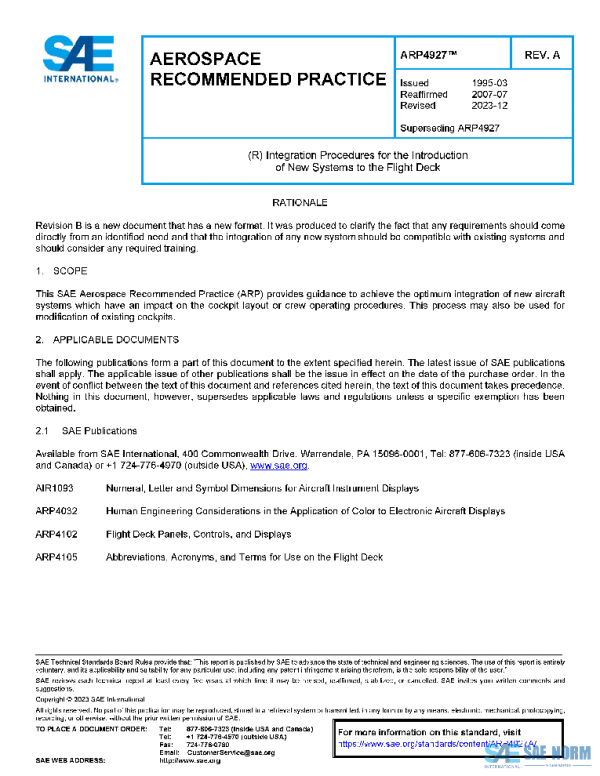 SAE ARP4927A PDF