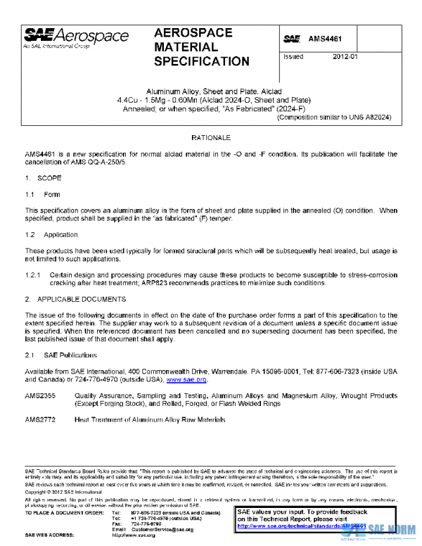 SAE AMS4461 PDF