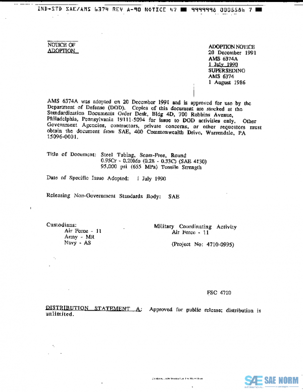 SAE AMS6374A PDF SAE AMS6374A PDF