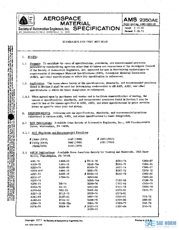 SAE AMS2350AE PDF