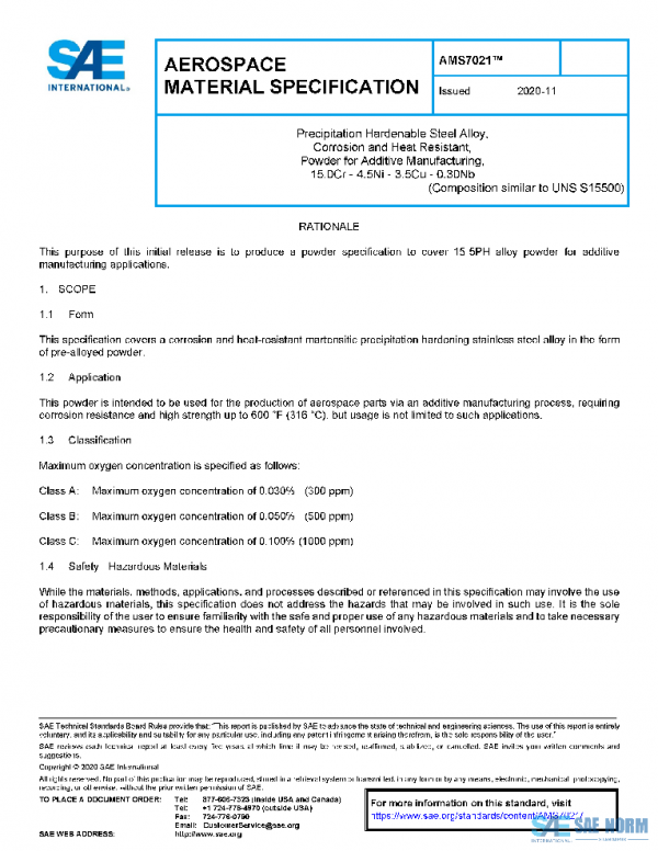 SAE AMS7021 PDF