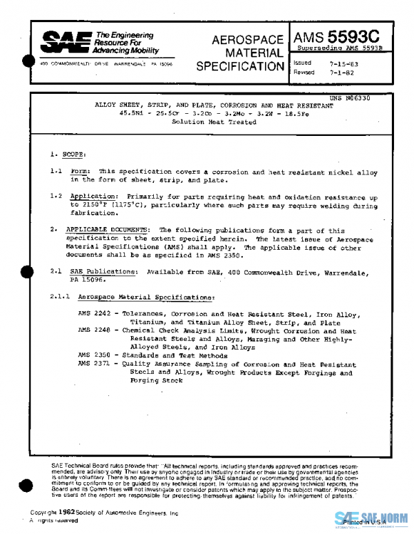 SAE AMS5593C PDF