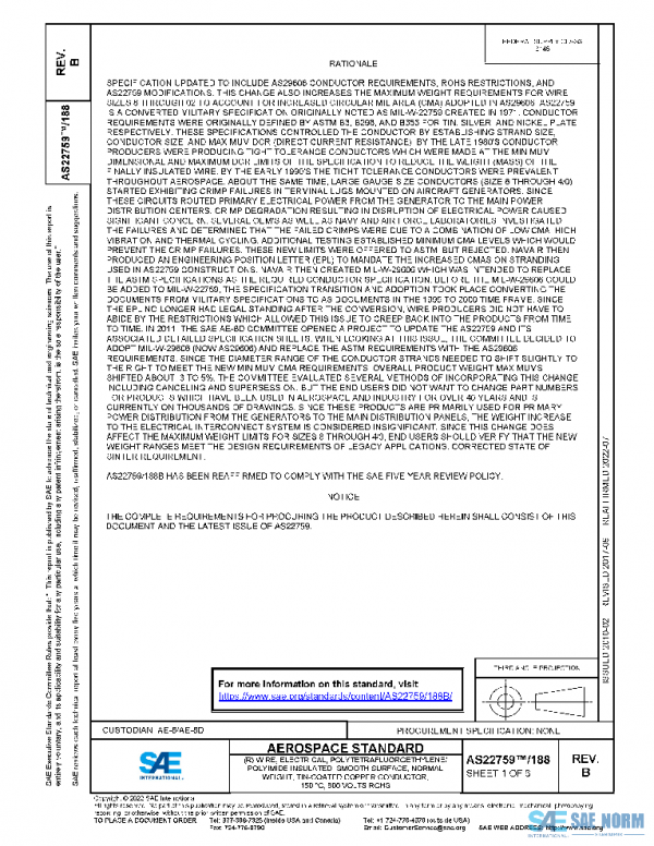 SAE AS22759/188B PDF SAE AS22759/188B PDF