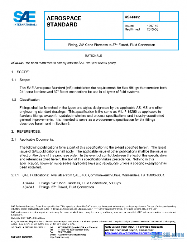 SAE AS4444/2 PDF SAE AS4444/2 PDF