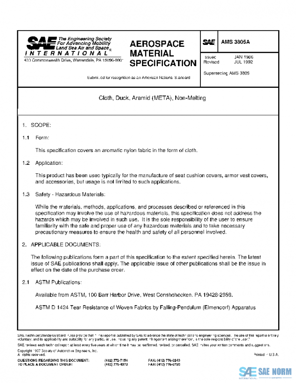 SAE AMS3805A PDF