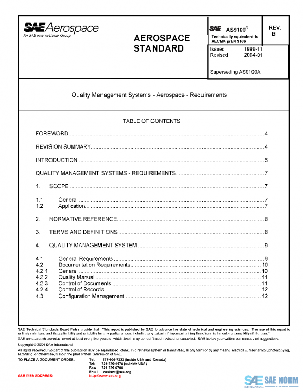 SAE AS9100B PDF