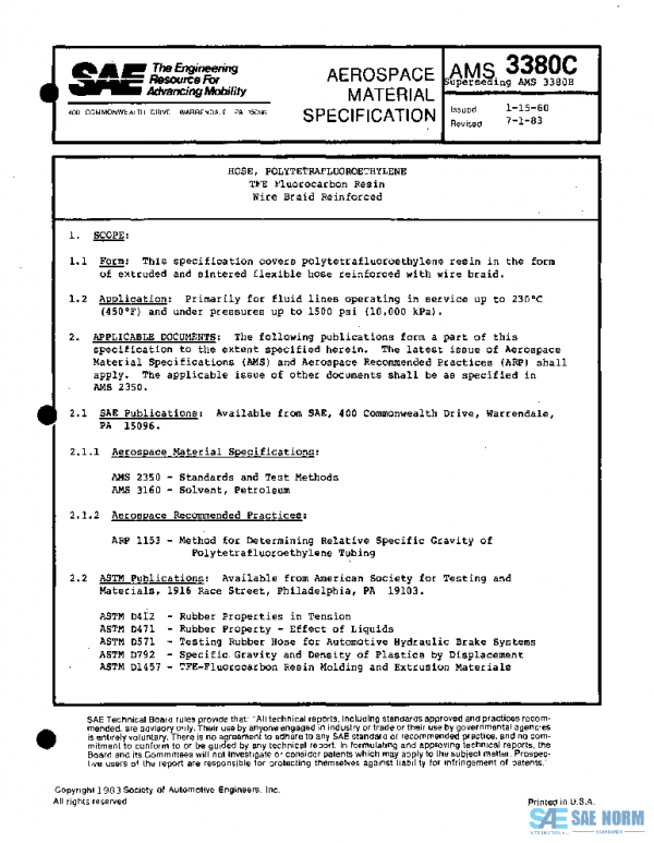 SAE AMS3380C PDF SAE AMS3380C PDF