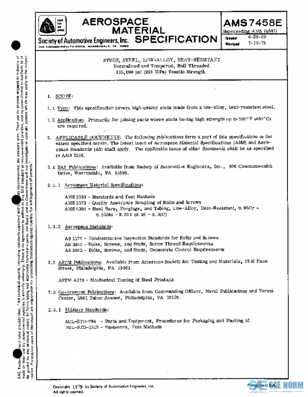 SAE AMS7458E PDF