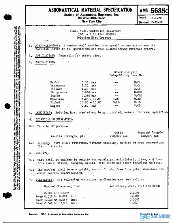 SAE AMS5685C PDF SAE AMS5685C PDF