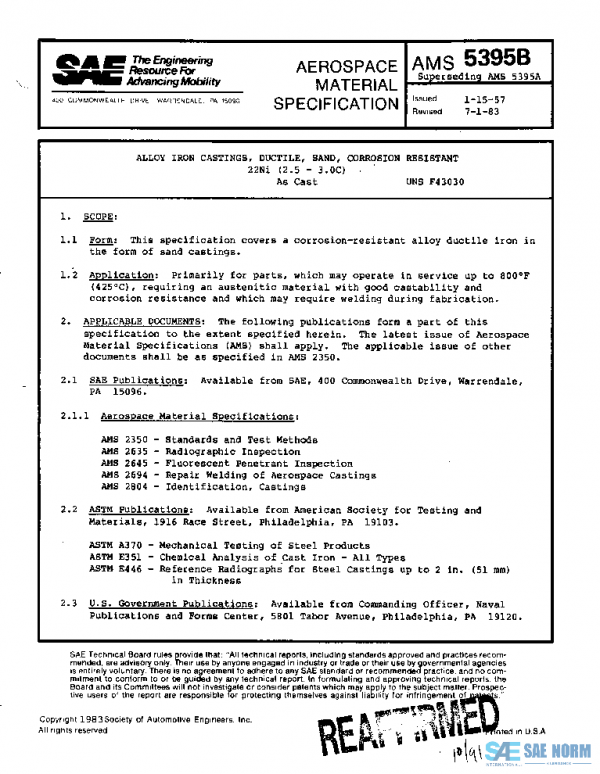 SAE AMS5395B PDF