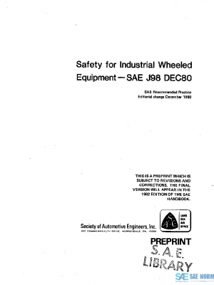 SAE J98_198012 PDF