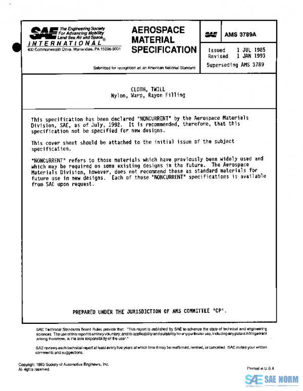SAE AMS3789A PDF