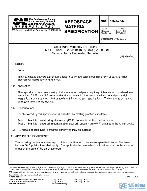 SAE AMS6277E PDF