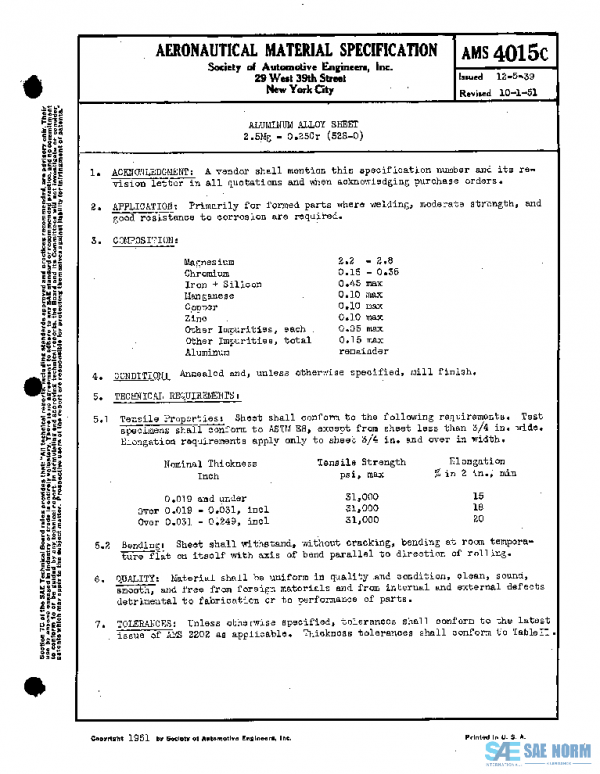 SAE AMS4015C PDF