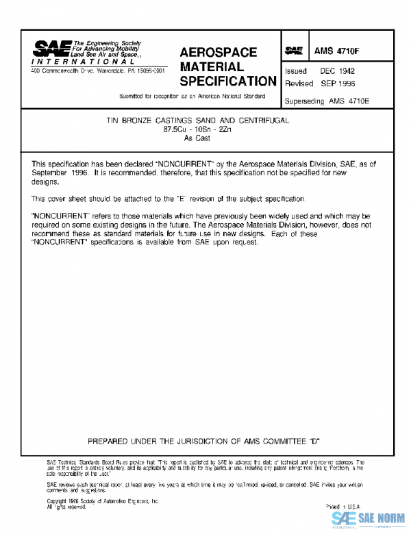 SAE AMS4710F PDF