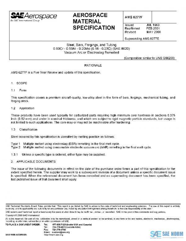SAE AMS6277F PDF