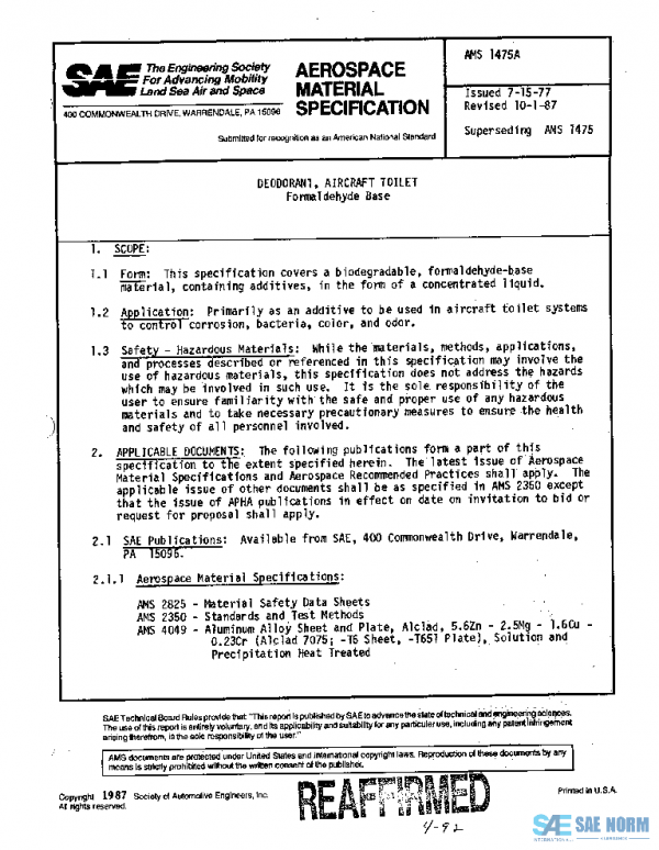 SAE AMS1475A PDF