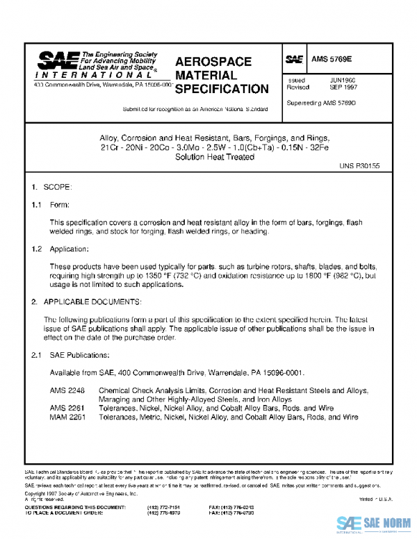 SAE AMS5769E PDF