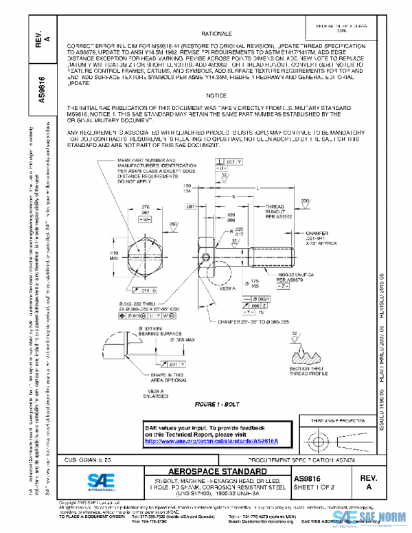 SAE AS9816A PDF