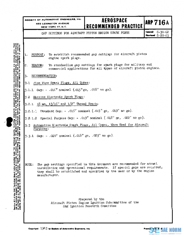 SAE ARP716A PDF