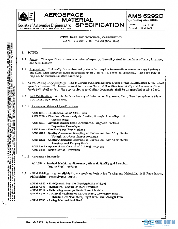 SAE AMS6292D PDF