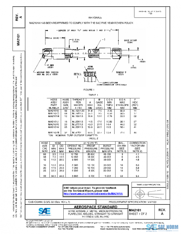 SAE MA2101A PDF