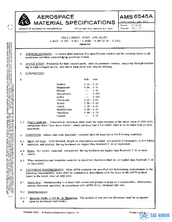 SAE AMS6545A PDF