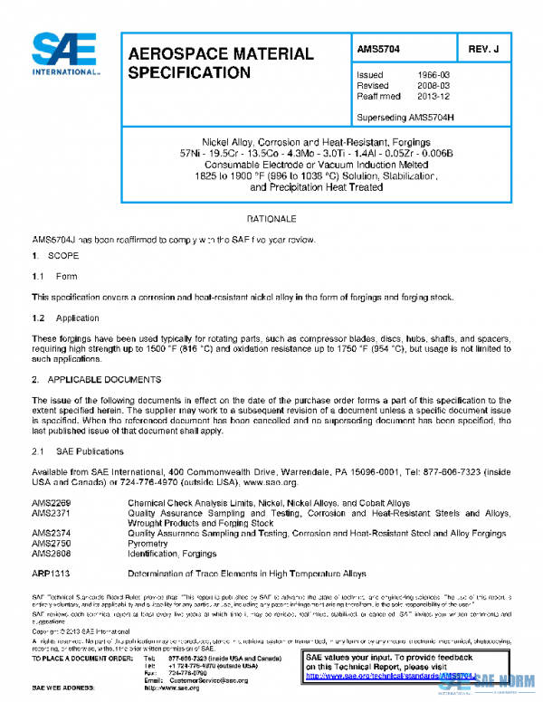 SAE AMS5704J PDF