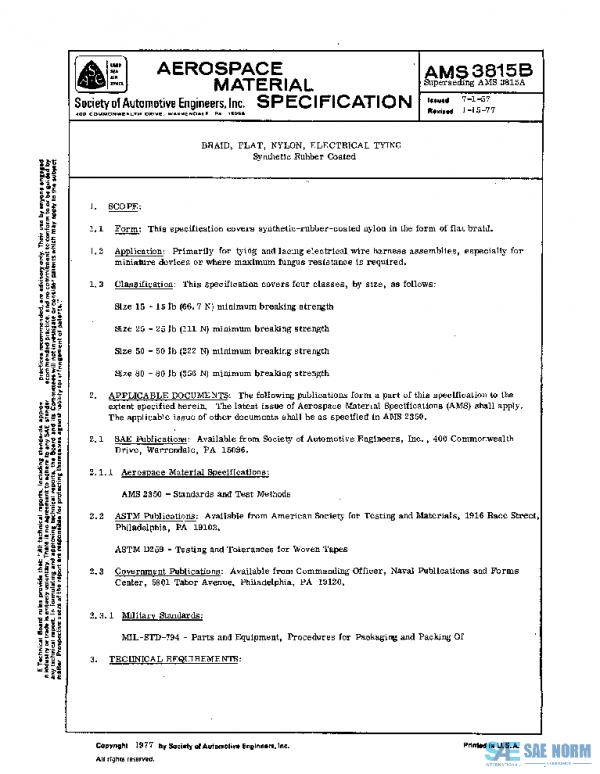 SAE AMS3815B PDF