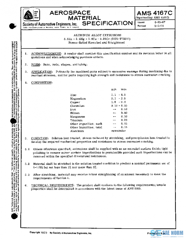 SAE AMS4167C PDF