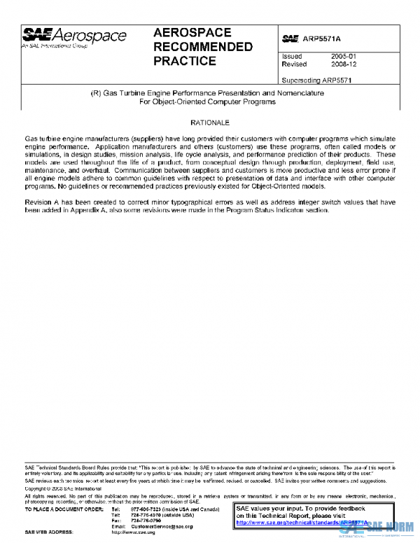 SAE ARP5571A PDF SAE ARP5571A PDF