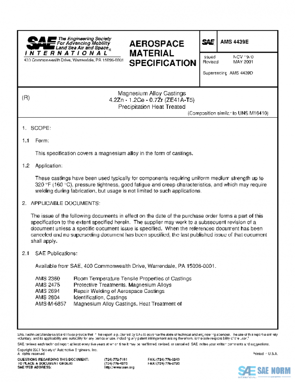 SAE AMS4439E PDF