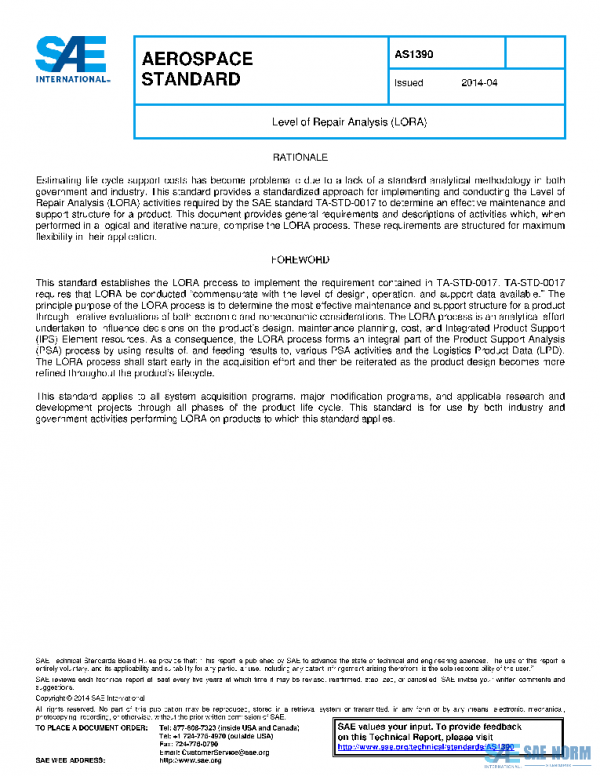 SAE AS1390 PDF SAE AS1390 PDF