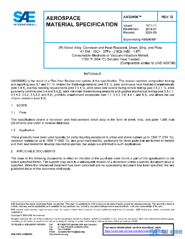 SAE AMS5606G PDF SAE AMS5606G PDF