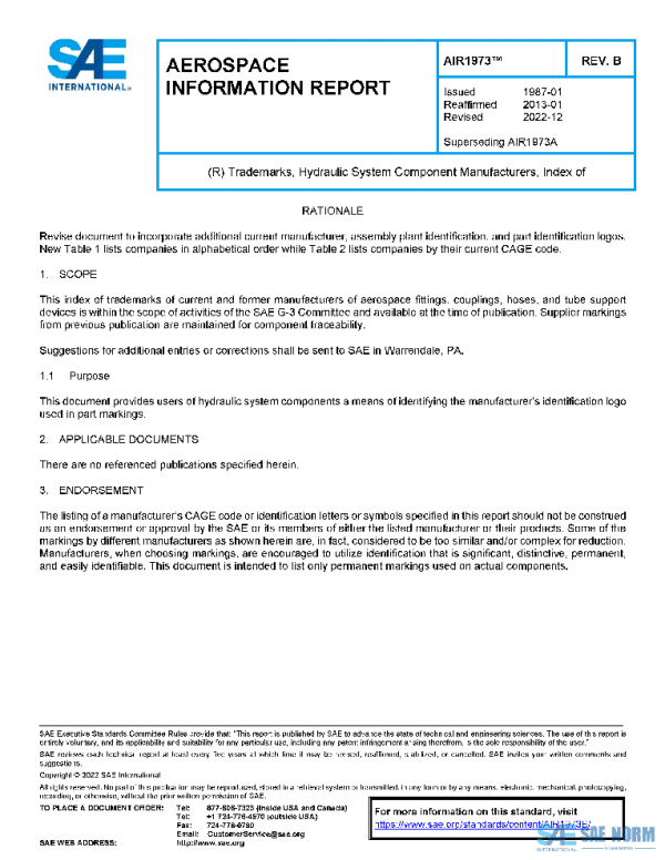 SAE AIR1973B PDF