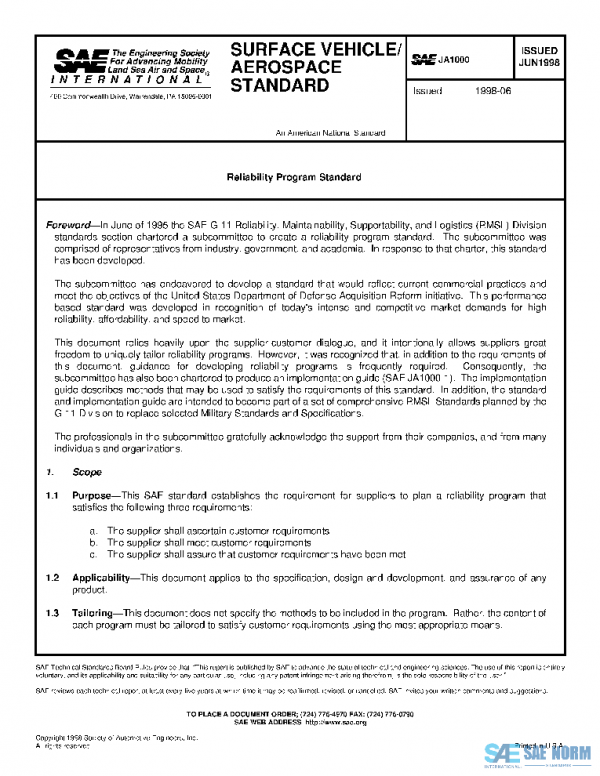 SAE JA1000_199806 PDF SAE JA1000_199806 PDF