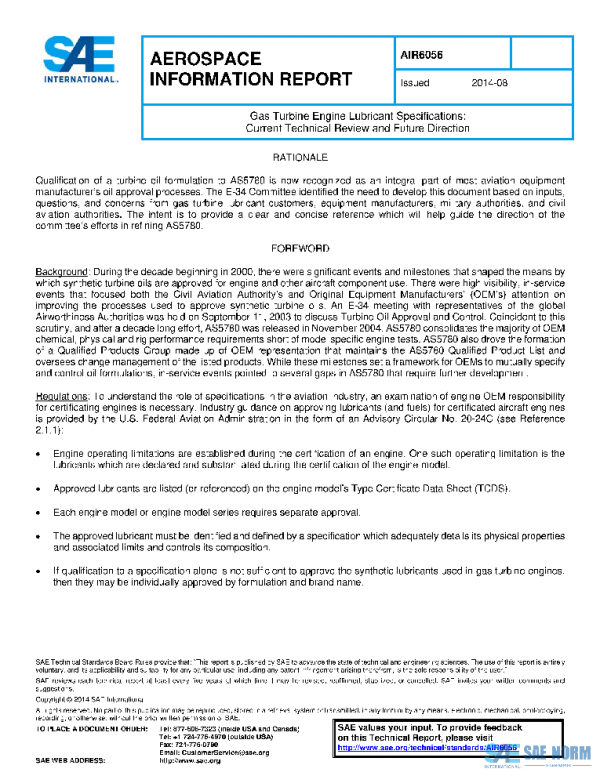 SAE AIR6056 PDF SAE AIR6056 PDF