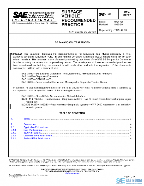 SAE J1979_199709 PDF